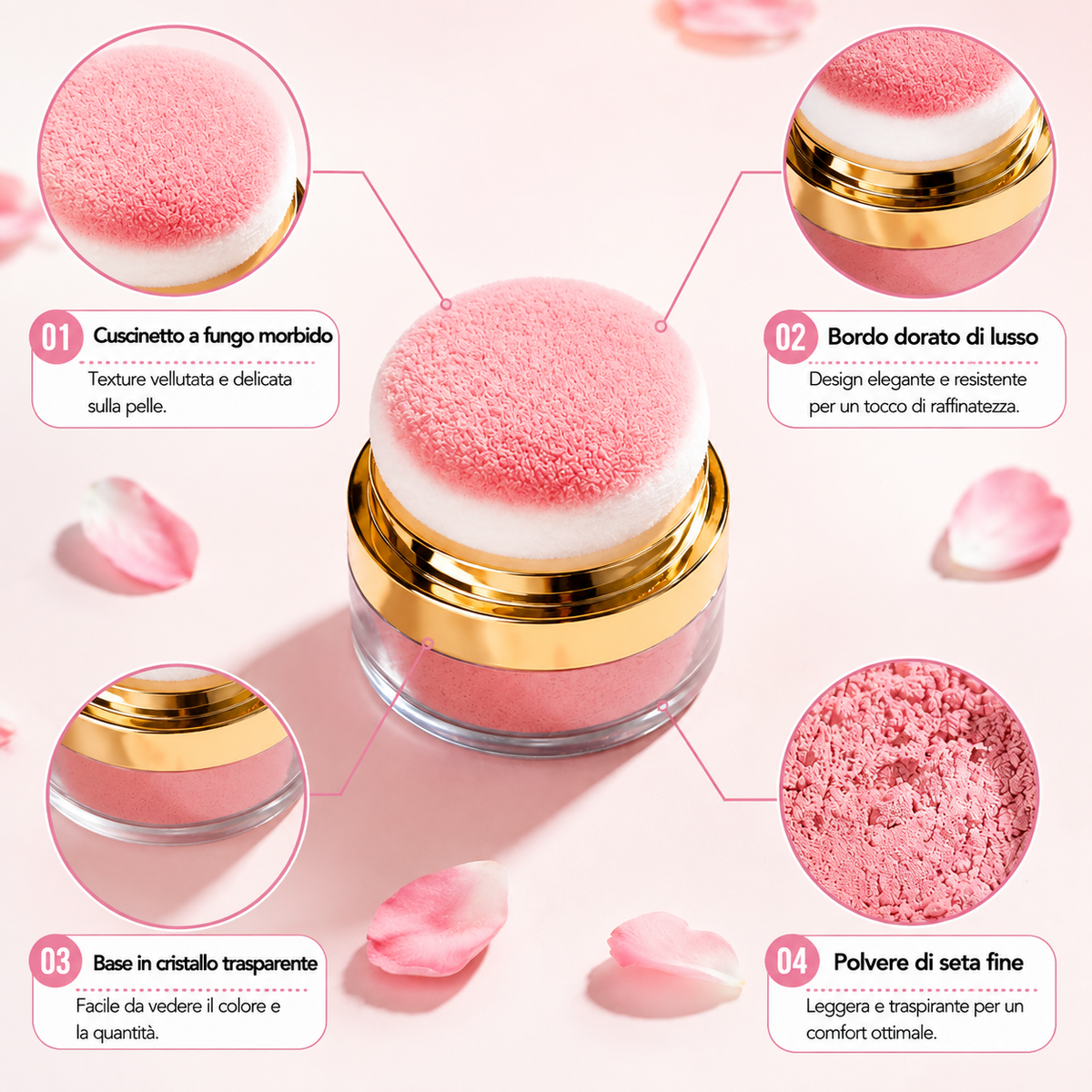 Blush 3 Colori – Specchio Integrato