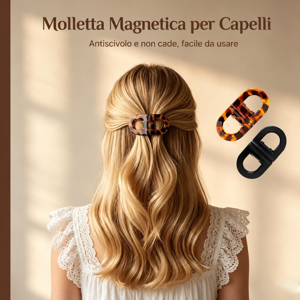 Fermaglio Magnetico per Capelli – EleganceClip™